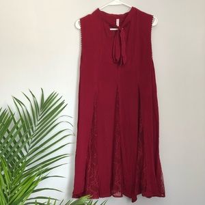 Red Dress W/ Lace